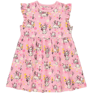 Aristocats | Pink All Over Print Dress | Little Gecko