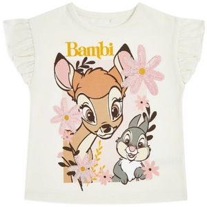 Bambi | Frill Sleeve T-Shirt | Little Gecko