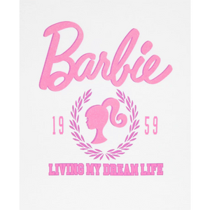 Barbie | White Logo T-Shirt | Little Gecko