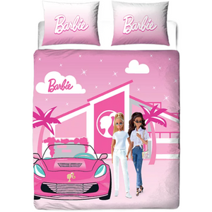 Barbie | Double/Queen Bed Quilt Set - Pink | Little Gecko