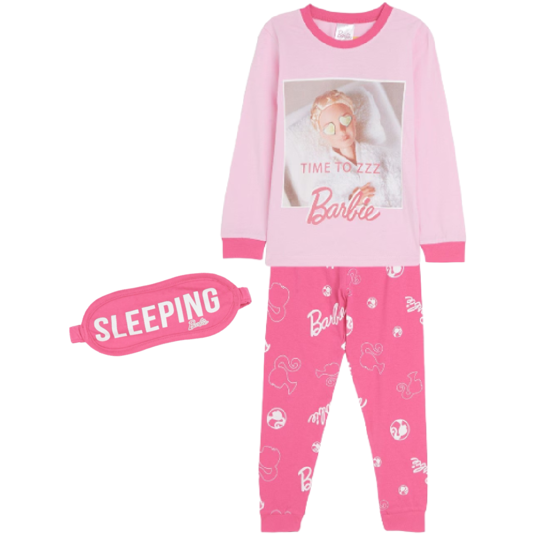 Barbie | Pink Pyjamas & Mask Set | Little Gecko