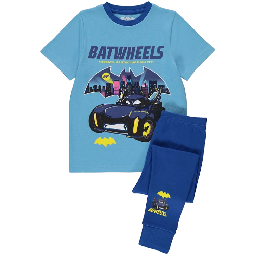 Batman | Blue Batwheels Pyjamas | Little Gecko