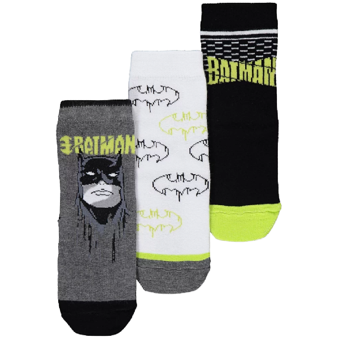Batman | 3pk Socks | Little Gecko