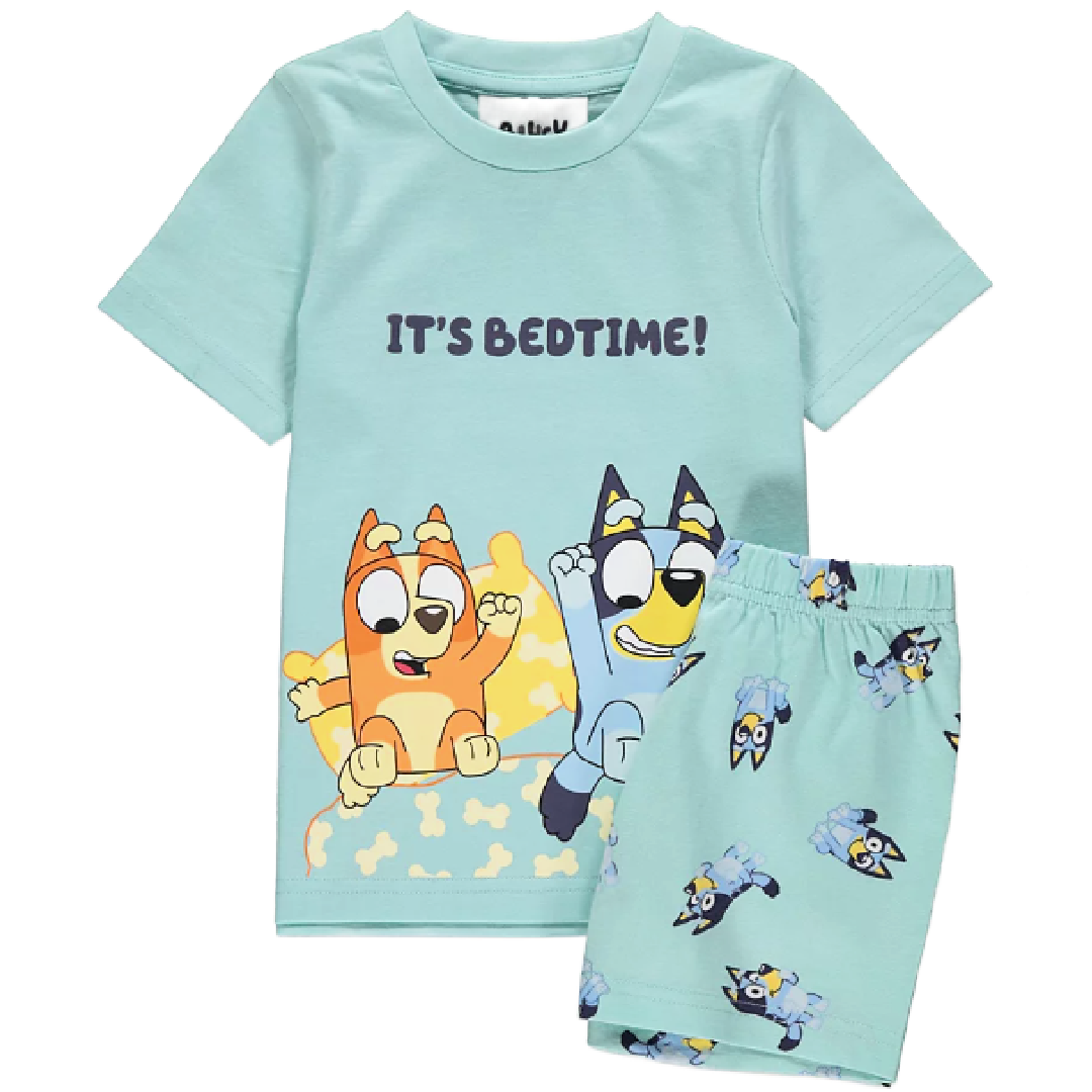 Bluey | It's Bedtime Shortie Pyjamas | Little Gecko