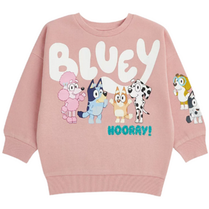 Bluey | Pink Hooray Sweatshirt | Little Gecko