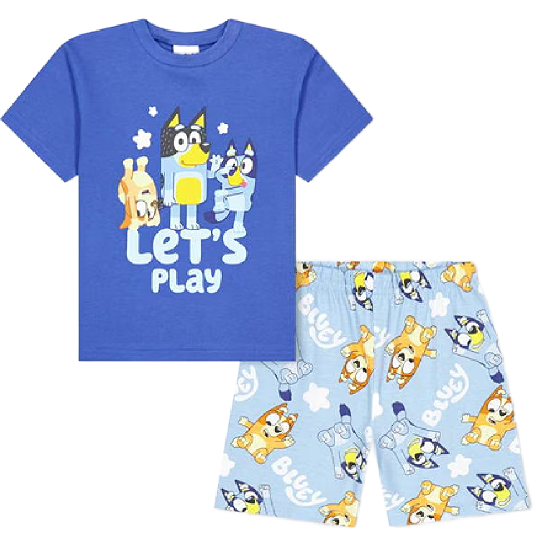 Bluey | Let's Play Shortie Pyjamas | Little Gecko