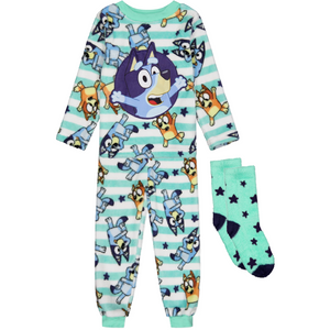 Bluey | Fleece Pyjamas & Socks Set | Little Gecko