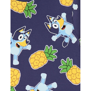 Bluey | Navy Pineapple Shortie Pyjamas | Little Gecko