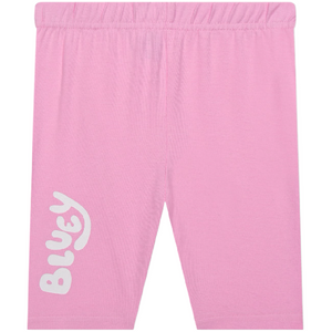 Bluey | Pink T-Shirt & Bike Shorts Set | Little Gecko