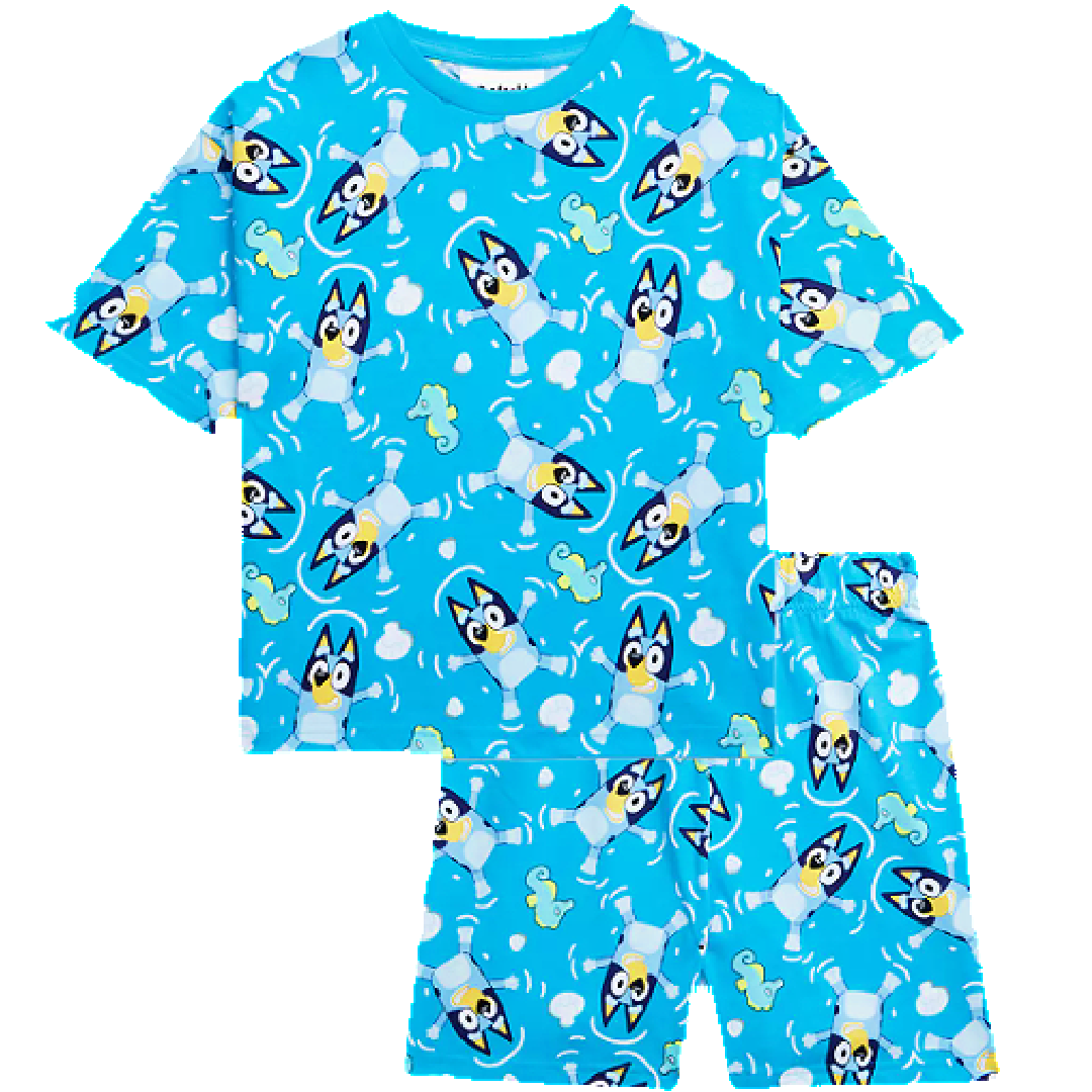 Bluey | Seahorse Shortie Pyjamas | Little Gecko