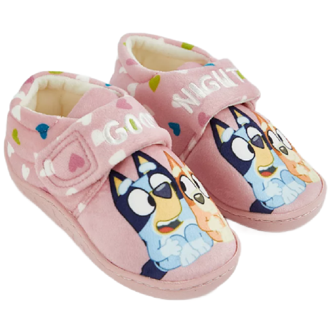 Bluey | Pink Goodnight Slippers | Little Gecko