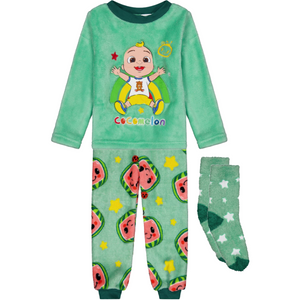 CoComelon | Fleece Pyjamas & Socks Set | Little Gecko