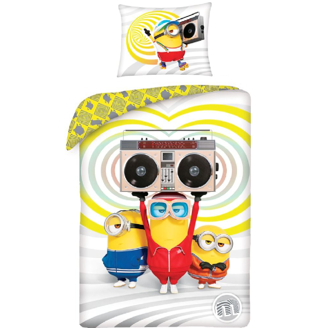 Despicable Me | Single Bed Quilt Cover Set - Stereo | Little Gecko