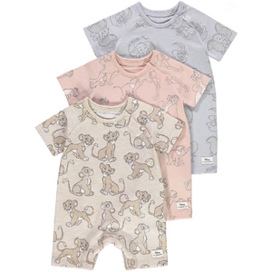 Disney Animals | 3pk Rompers | Little Gecko