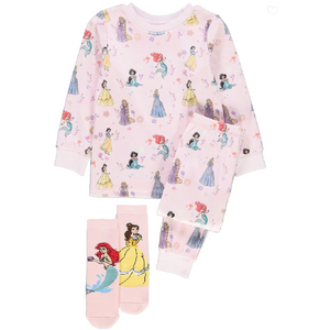 Disney Princess | Fleece Pyjamas & Socks Set | Little Gecko