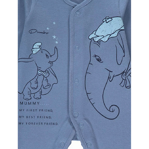 Disney Animals | Dumbo 3pk Blue Sleepsuits | Little Gecko