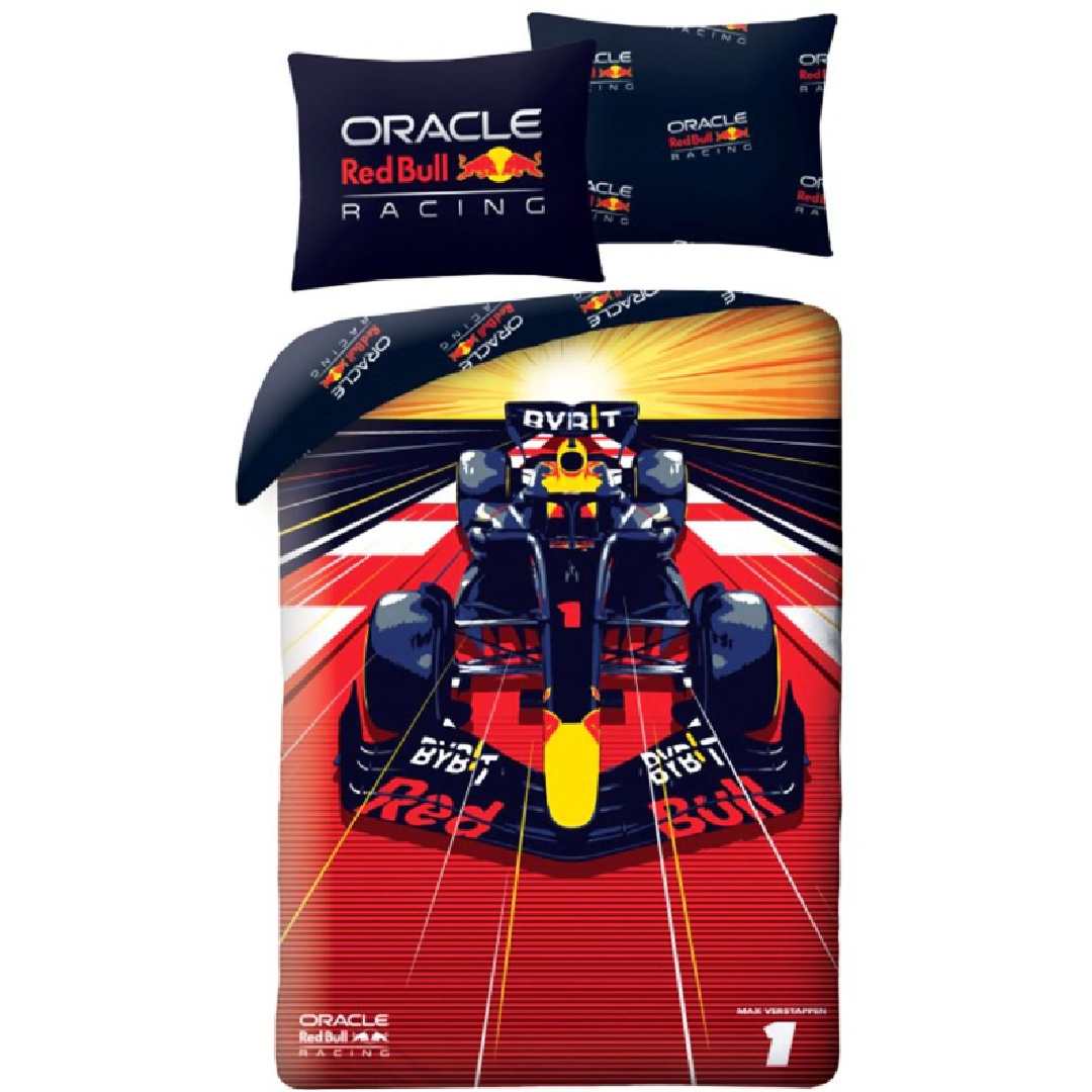 Formula One | Single Bed Quilt Cover Set - Red Bull | Little Gecko