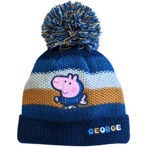 George Pig | Beanie & Gloves Set | Little Gecko