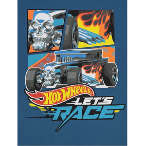 Hot Wheels | Navy Let's Race T-Shirt | Little Gecko