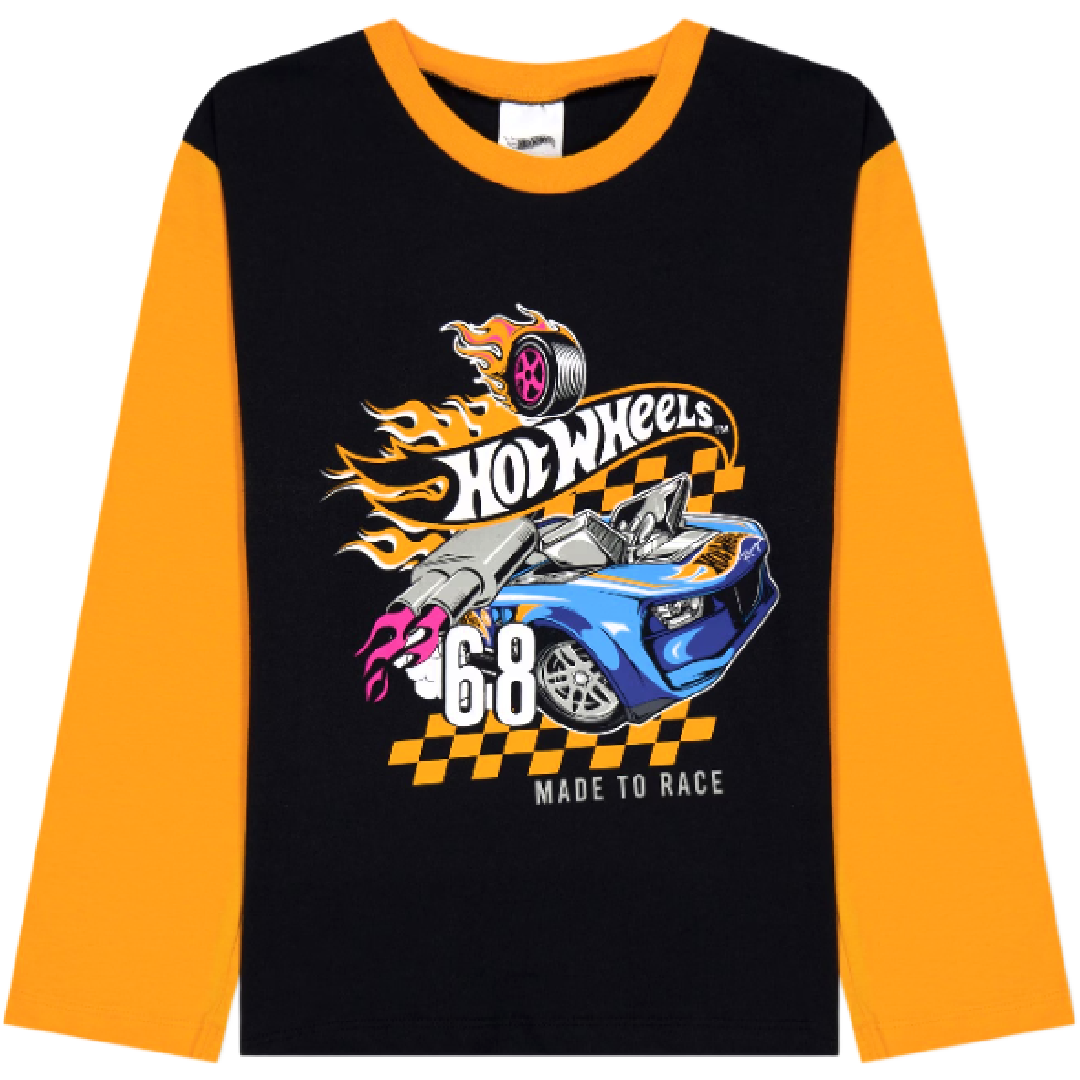 Hot Wheels | Double Sleeve T-Shirt | Little Gecko