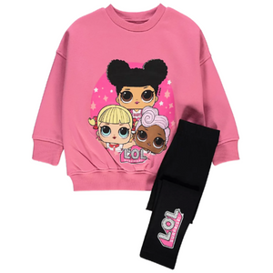 LOL Surprise | Pink Sweatshirt & Leggings Set | Little Gecko