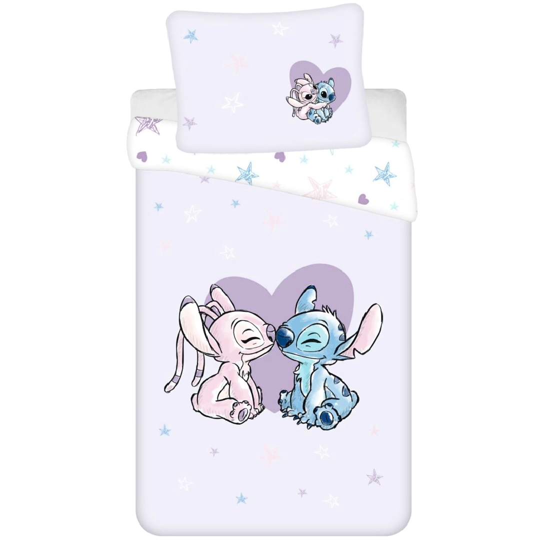 Lilo & Stitch | Single Bed Quilt Cover Set - Lilac | Little Gecko