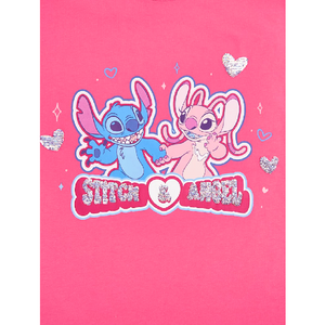 LILO & STITCH Pink Sequin T-Shirt