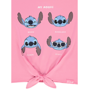 Lilo & Stitch | Pink T-Shirt & Bike Shorts Set | Little Gecko