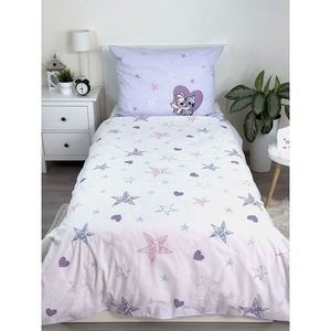 Lilo & Stitch | Single Bed Quilt Cover Set - Lilac | Little Gecko