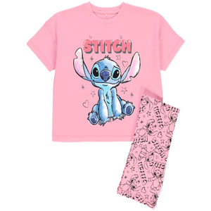 Lilo & Stitch | Pink Shortie Pyjamas | Little Gecko