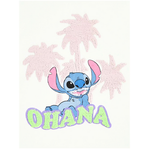 Lilo & Stitch | White T-Shirt & Bike Shorts Set | Little Gecko