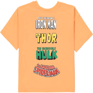 Marvel Comics | Orange Superhero T-Shirt | Little Gecko