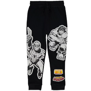 Marvel Comics | Black Jogging Pants | Little Gecko