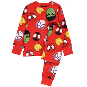 Marvel Comics | Spidey & Friends Pyjamas & Dressing Gown Set | Little Gecko