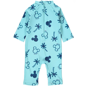 Mickey Mouse | Blue Sunsuit & Hat Set | Little Gecko