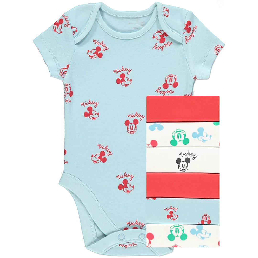 Mickey Mouse | 7pk Bodysuits | Little Gecko