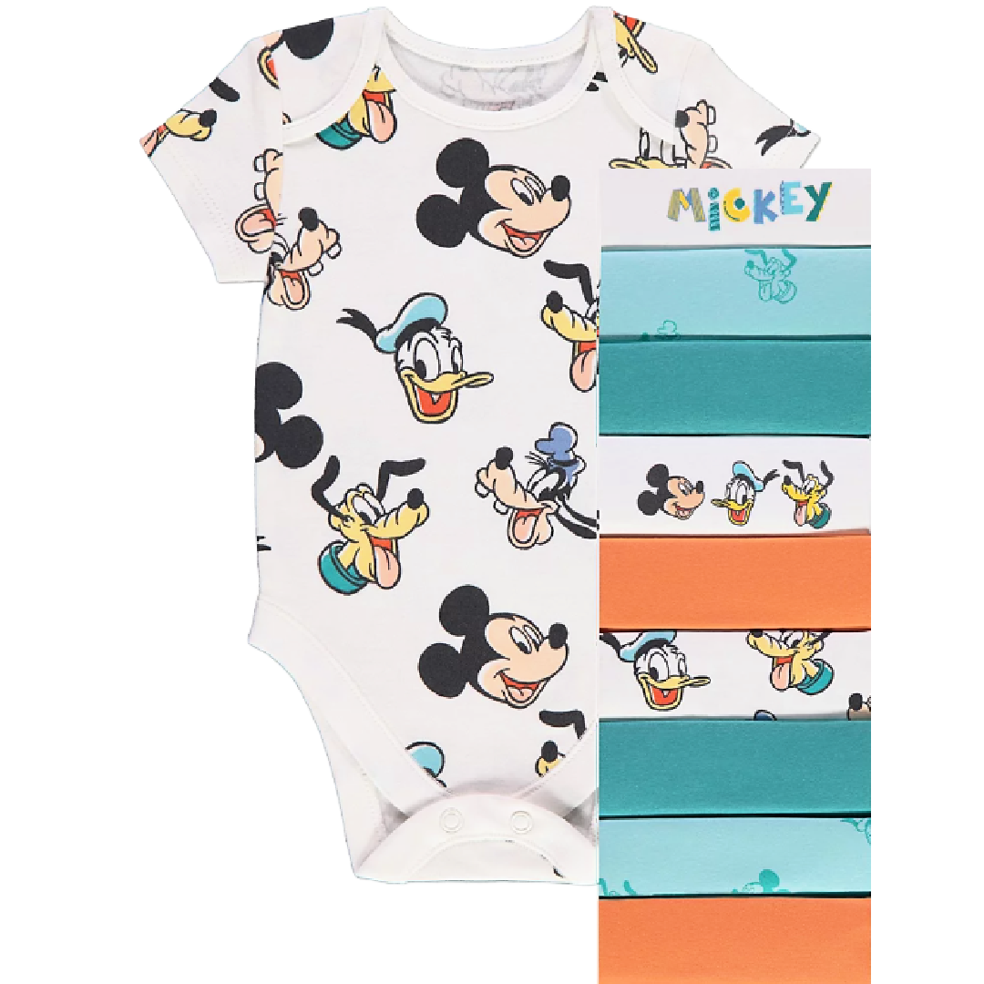 Mickey Mouse | 10pk Bodysuits | Little Gecko