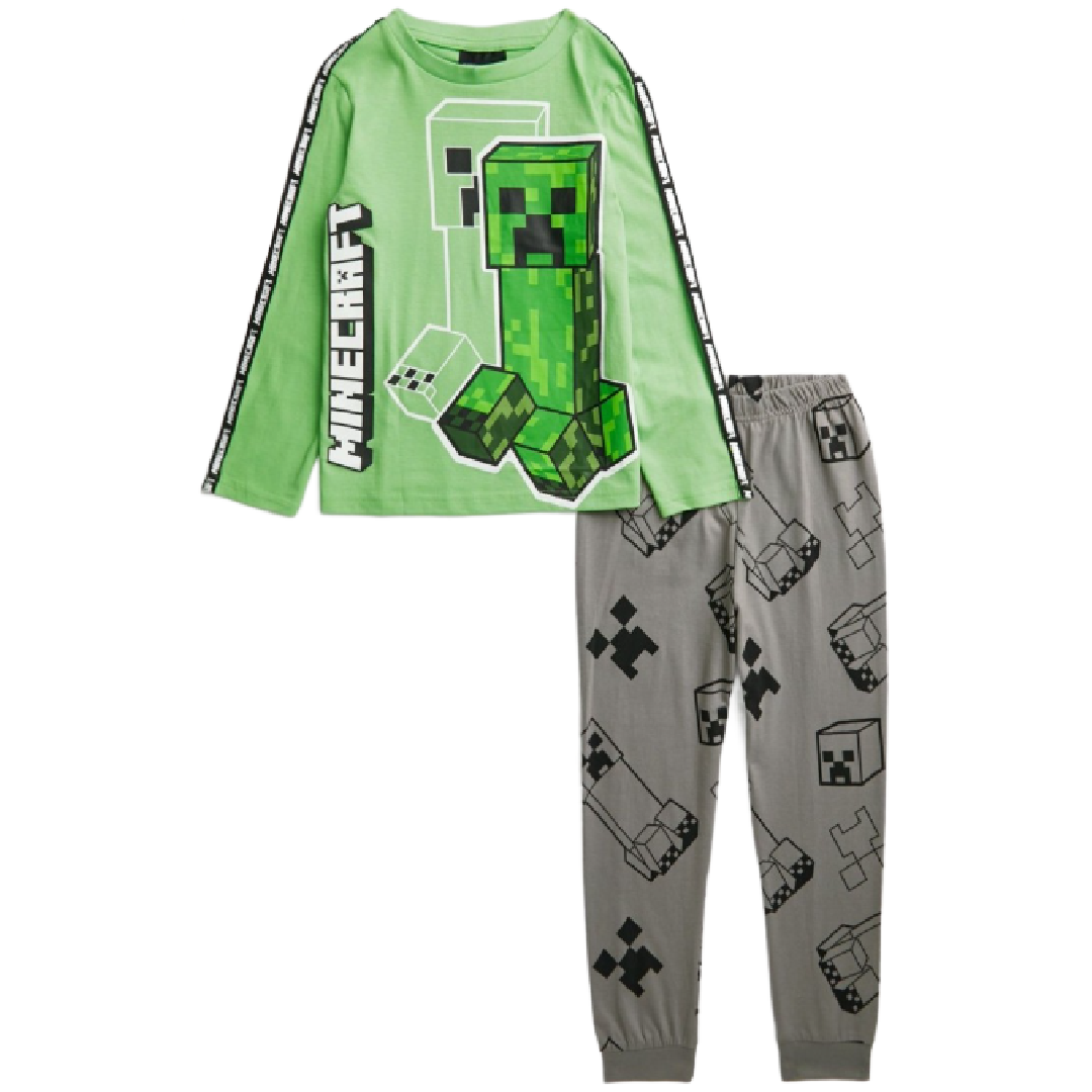 Minecraft | Green Creeper Pyjamas | Little Gecko
