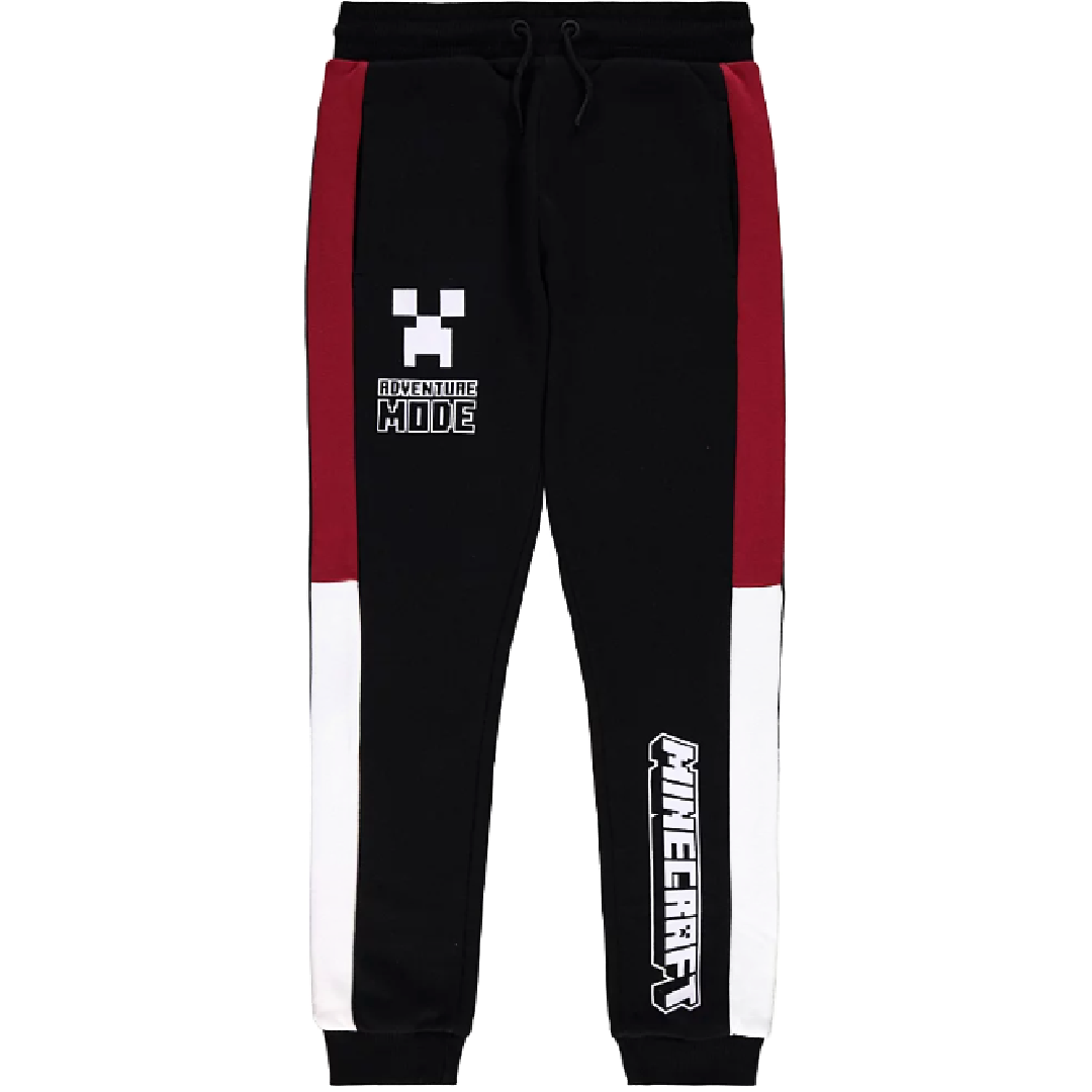 Minecraft | Black Jogging Pants | Little Gecko