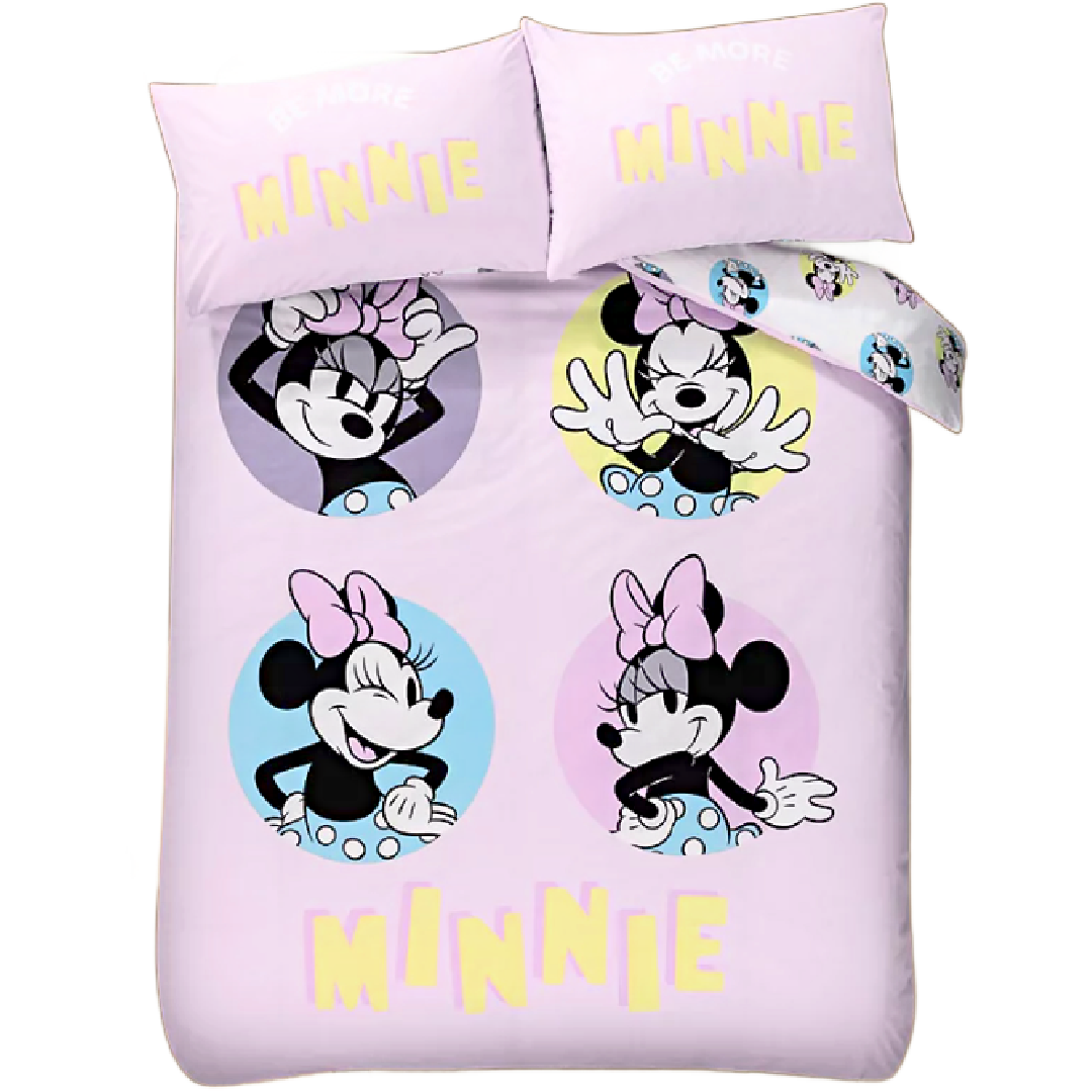 Minnie mouse double bed quilt cover best sale