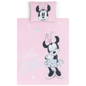 Minnie Mouse | Toddler/Cot Bed Quilt Set - Stars | Little Gecko