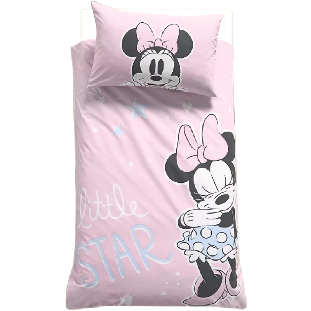 Minnie Mouse | Toddler/Cot Bed Quilt Set - Stars | Little Gecko