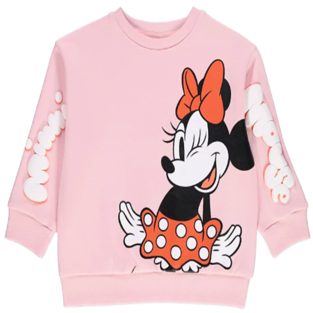 Minnie Mouse | Pink Sweatshirt | Little Gecko