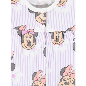 Minnie Mouse | Lilac Striped Romper & Hat Set | Little Gecko