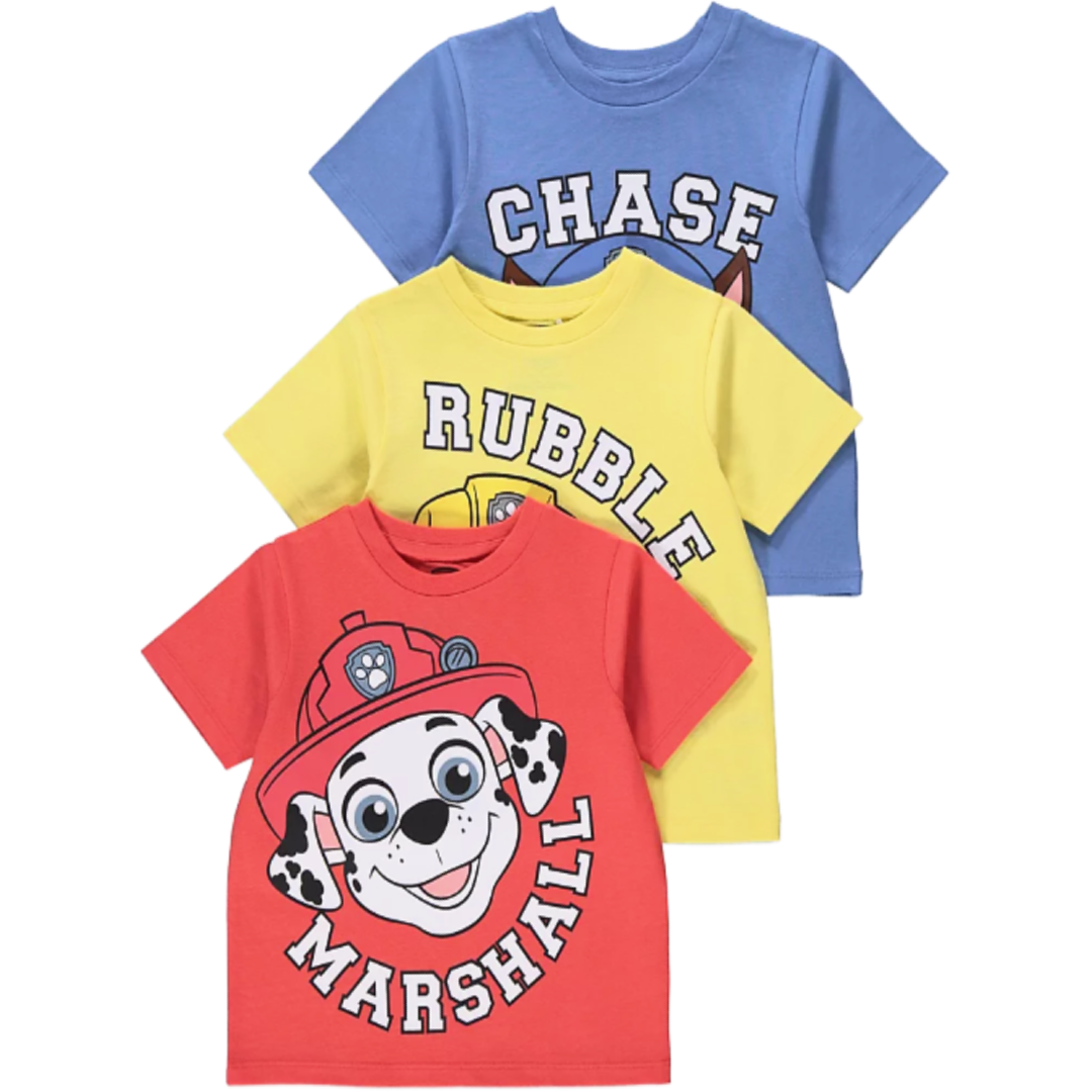 Paw Patrol | 3pk T-Shirts | Little Gecko