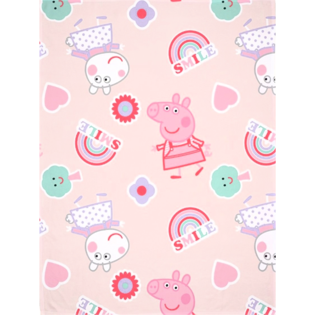 Peppa Pig | Icon Fleece Blanket | Little Gecko