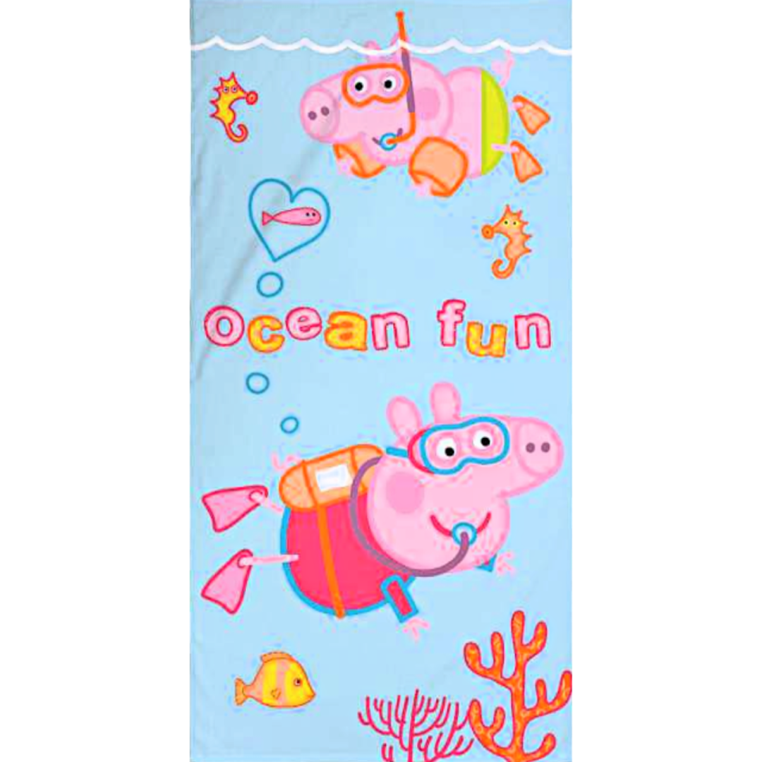 Peppa Pig Peppa Pig George Diving Towel Little Gecko