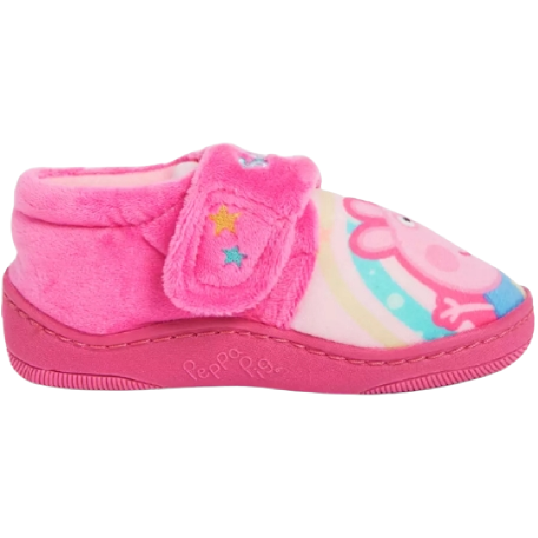 Peppa Pig Bright Pink Slippers Little Gecko