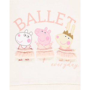 Peppa Pig | Cream Ballet T-Shirt | Little Gecko