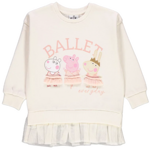 Peppa Pig | Cream Ballet T-Shirt | Little Gecko